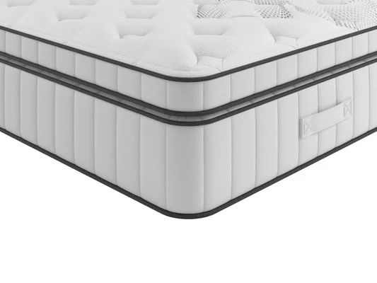Bensons for Beds official bedroom scene showing a complete bed, mattress and bedside furniture