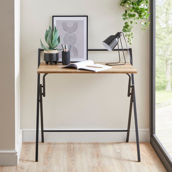 Official Dunelm Evelyn Oak Effect Folding Desk product image