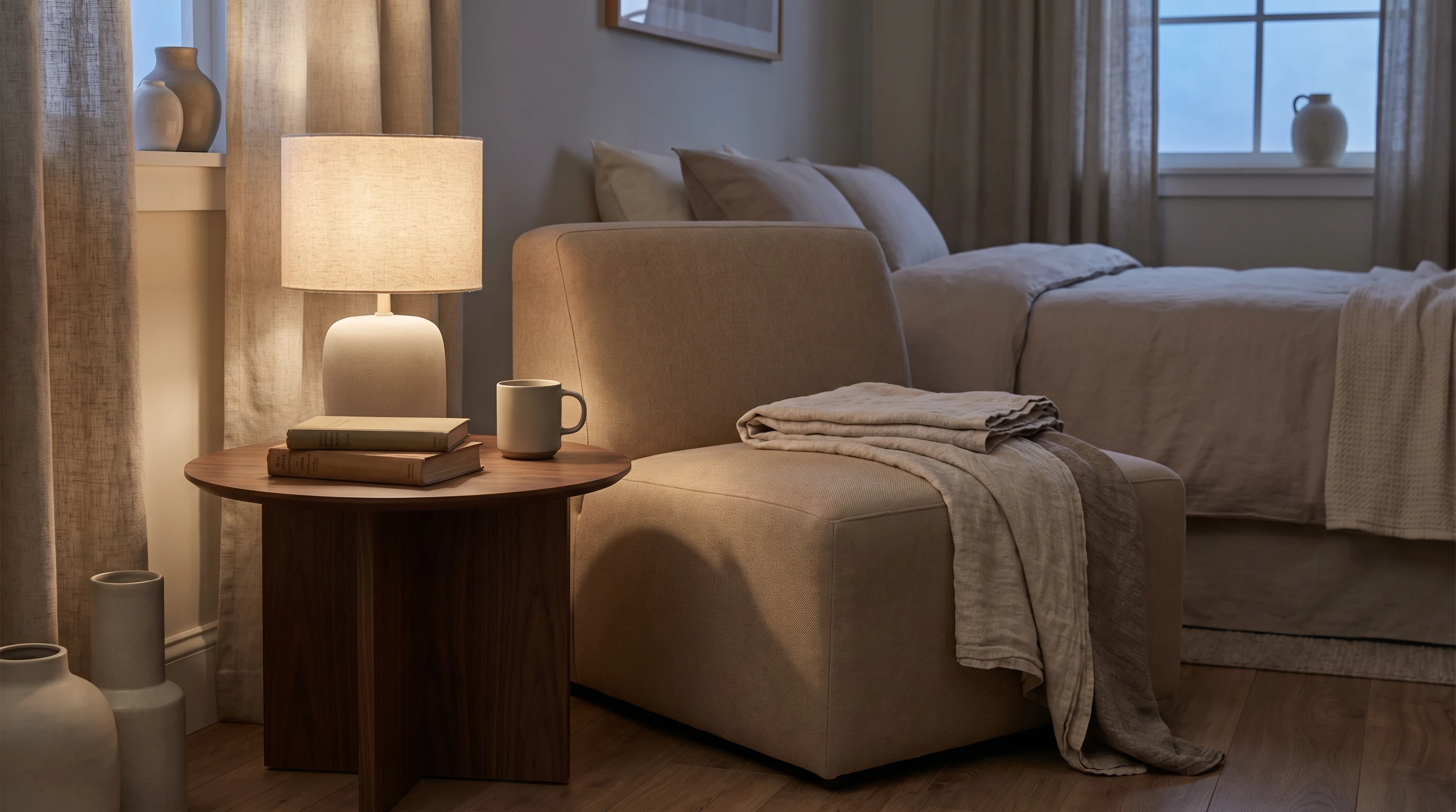 The Small Bedroom Wind-Down Corner That Finally Helped Me End the Day Slower