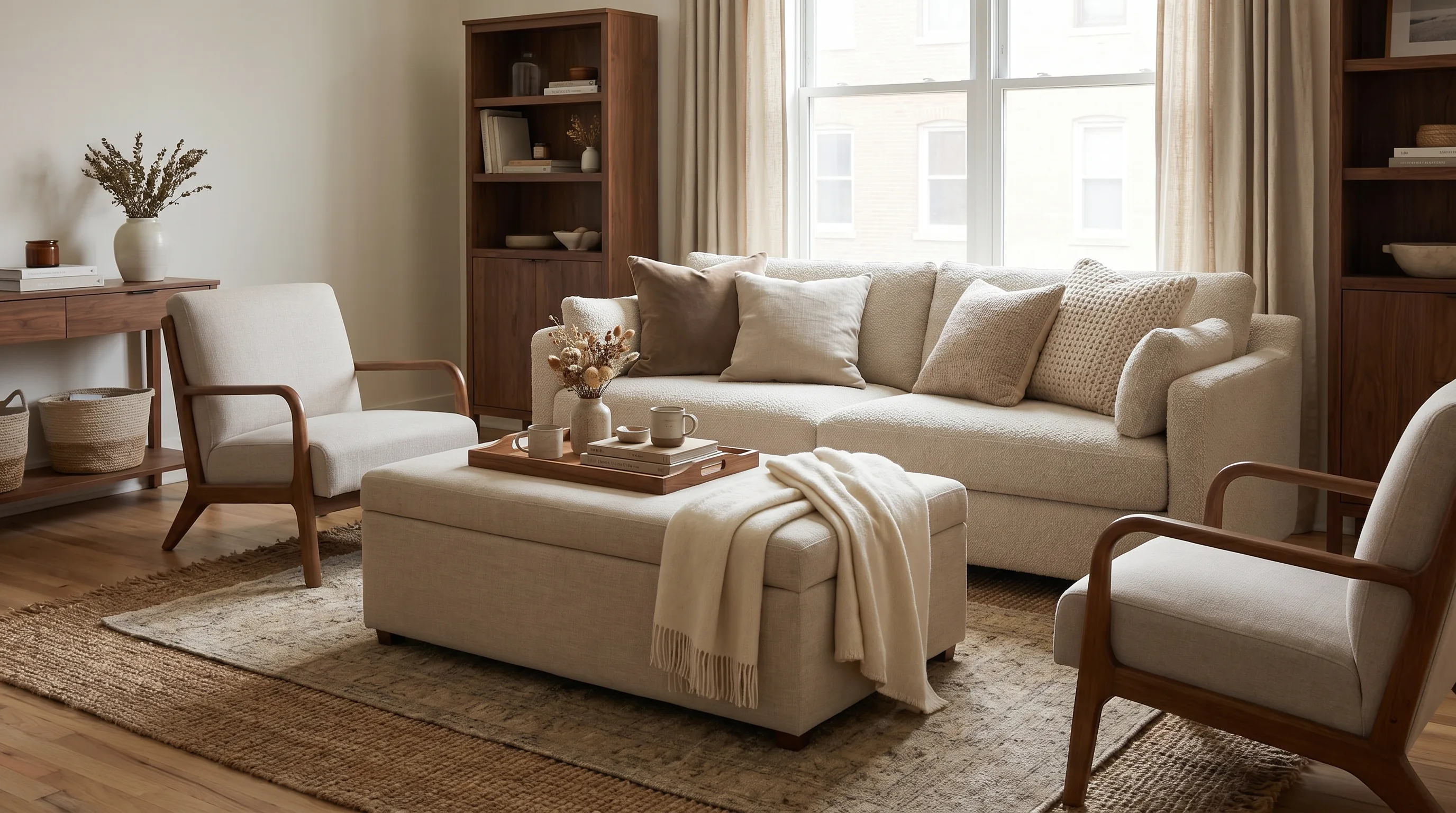 5 Ottoman Coffee Tables That Hold the Blankets, Remotes, and the Room Together