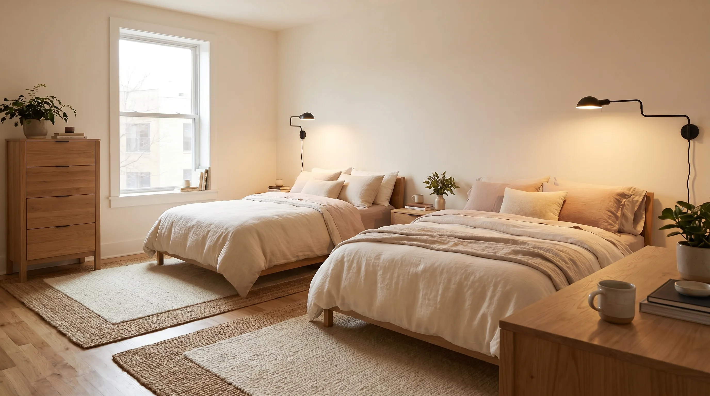 How I Reworked a Shared Bedroom So It Felt Calmer at Both Ends of the Day