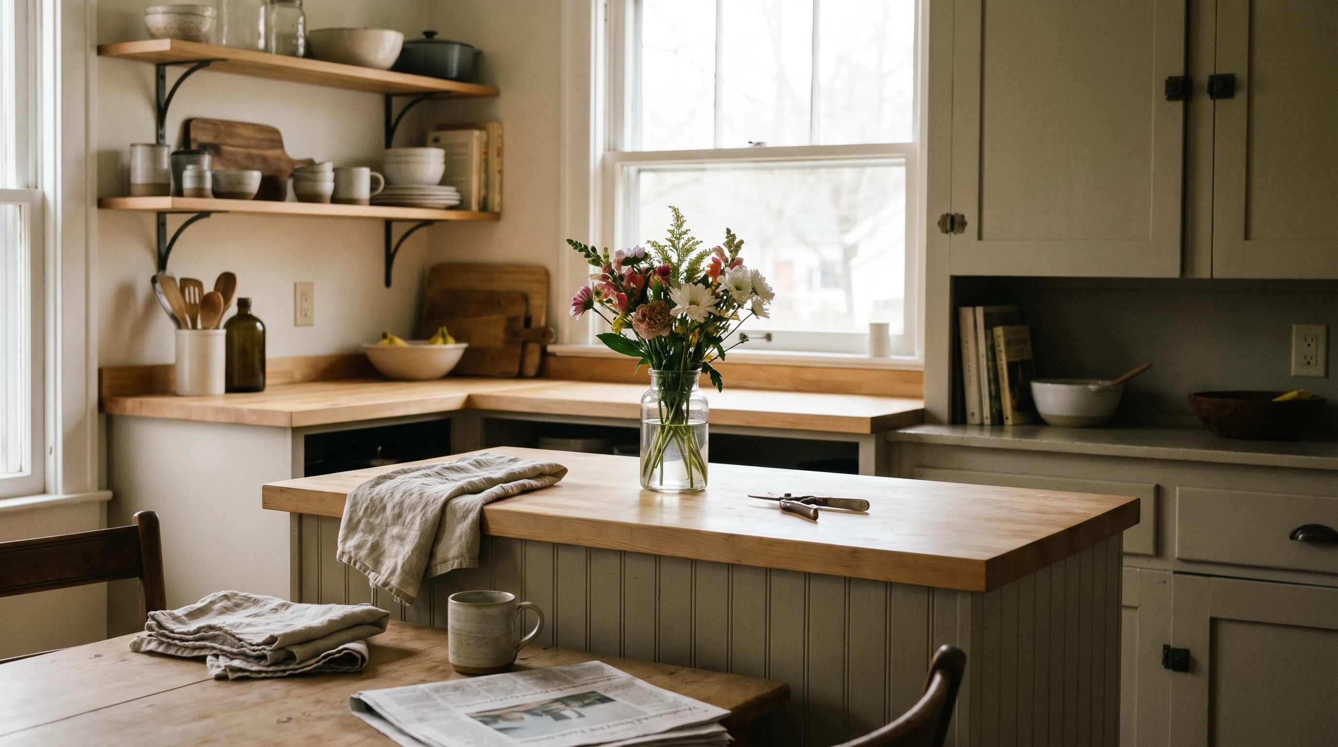 The Sunday Flower Habit That Makes My Kitchen Feel Reset Before Monday Starts