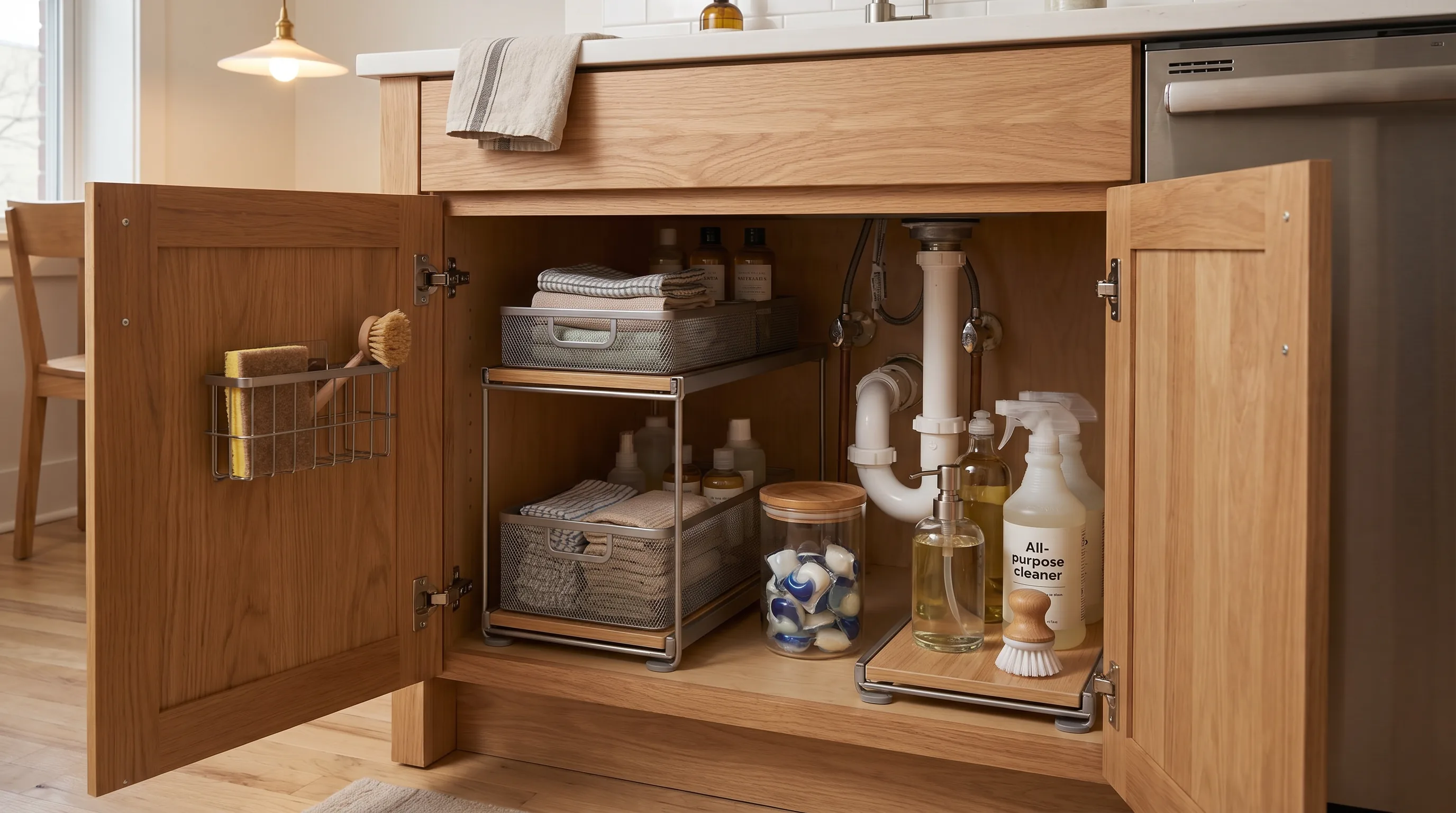 The Under-Sink Kitchen Setup That Bought Me Back Ten Minutes Every Night