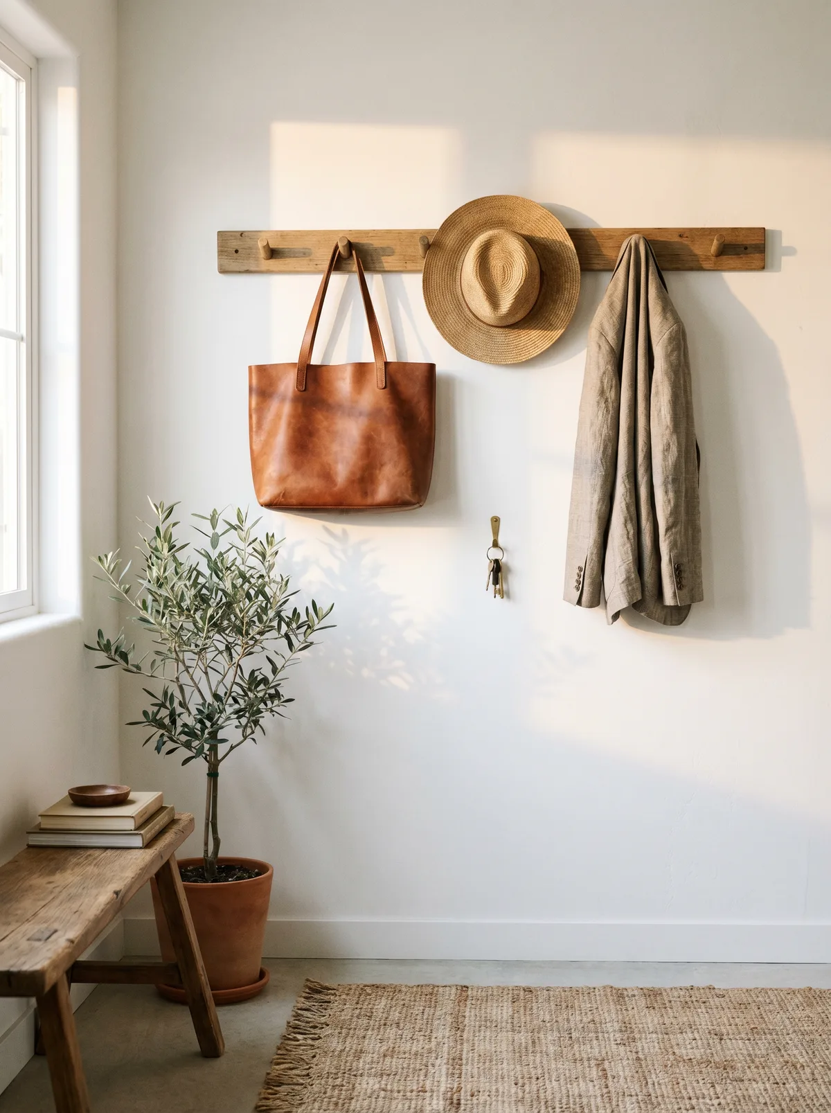6 Wall Hooks That Turned My Bare Entryway Wall Into a Functional Mudroom