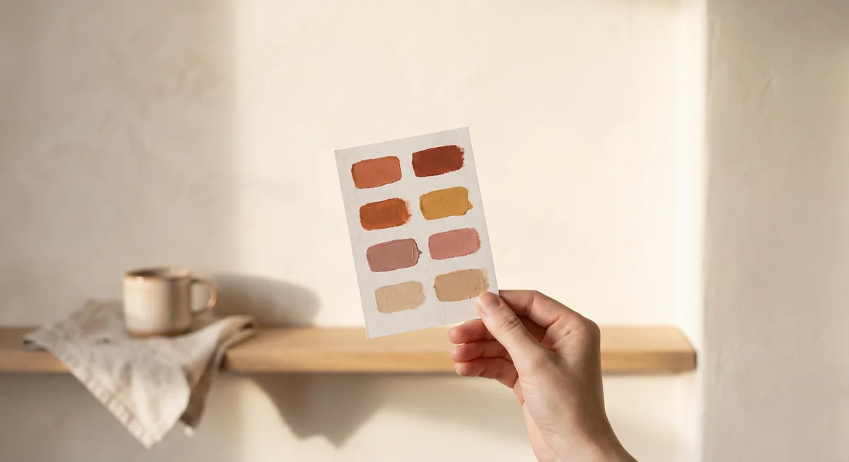 Clay Toned Wall Paint Swatch