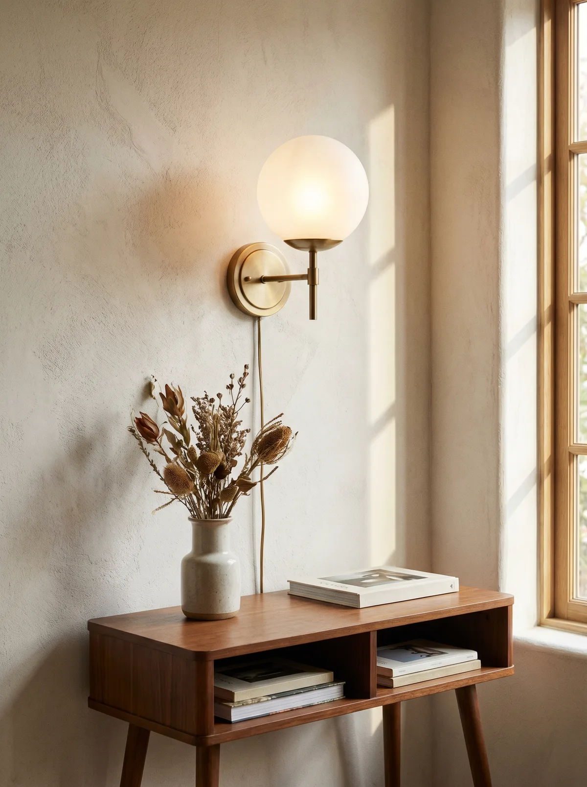 Glass Globe Sconce