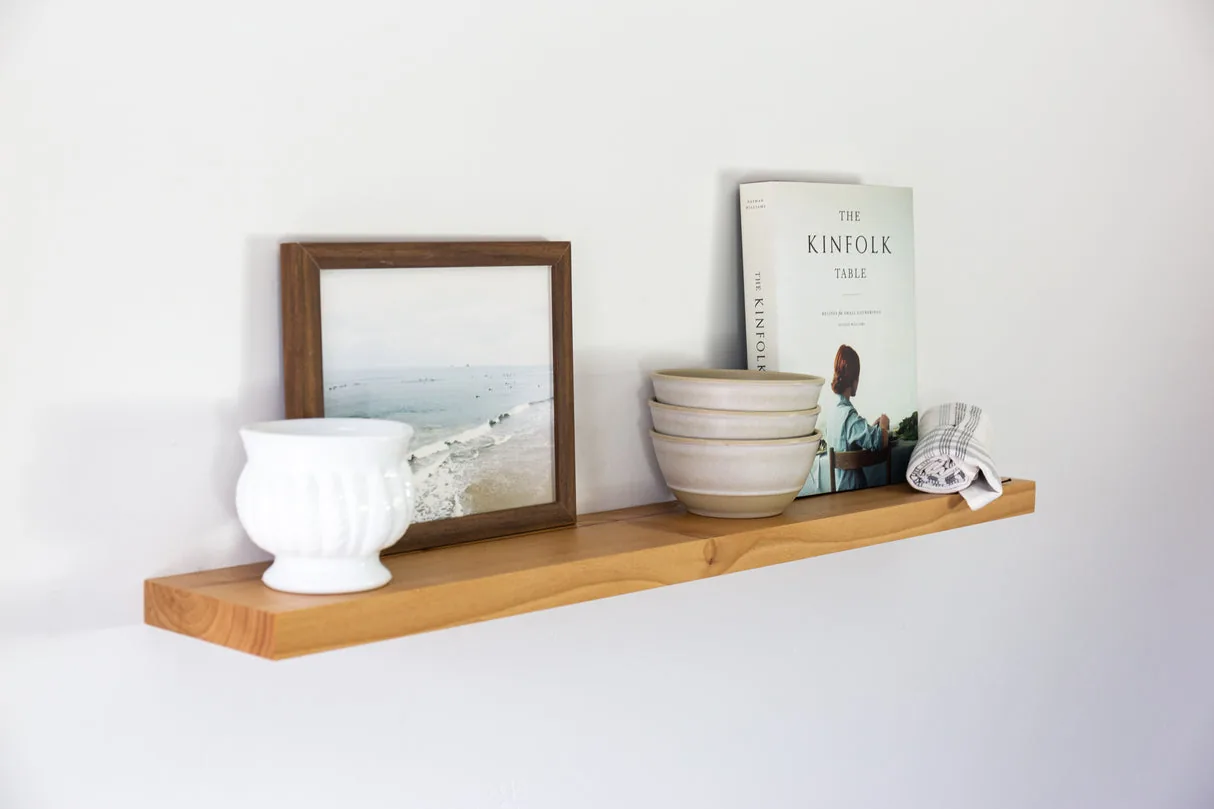 Ultra-thin floating shelves