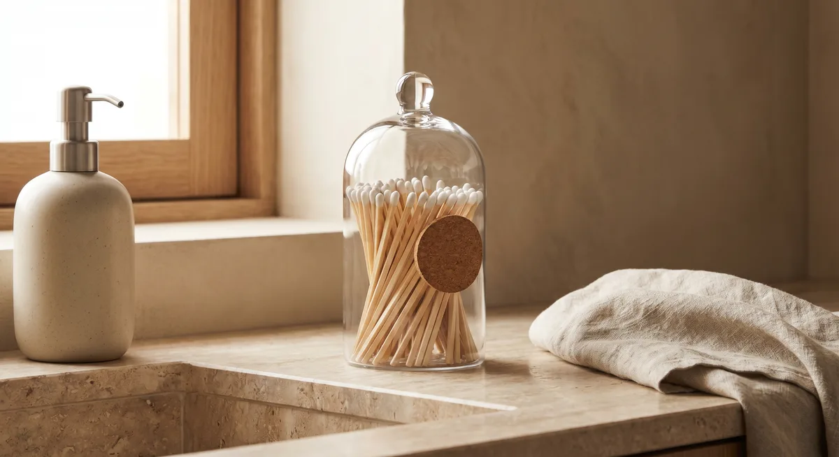 Glass match cloche with strike pad