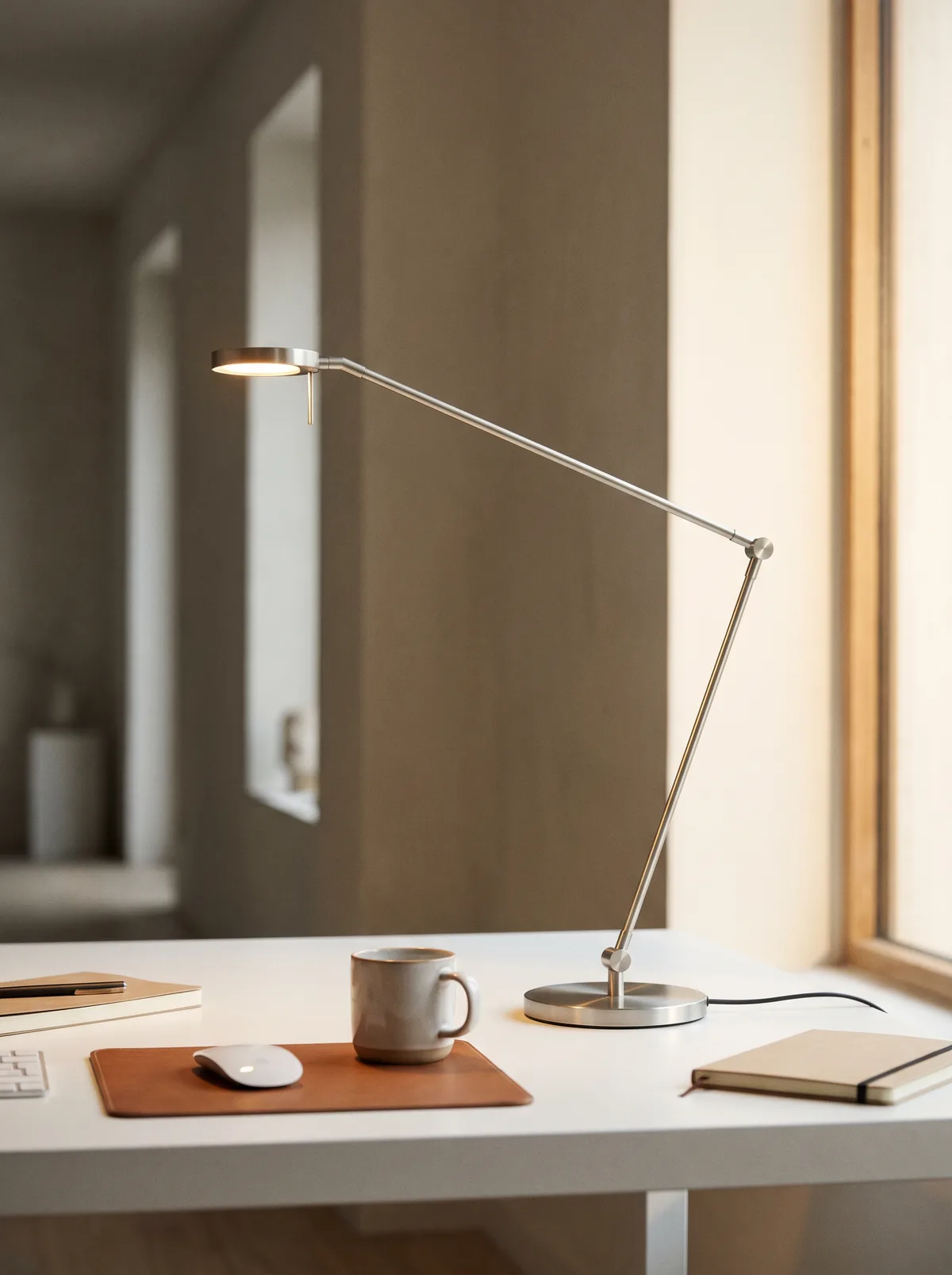 Ultra-slim LED desk lamp