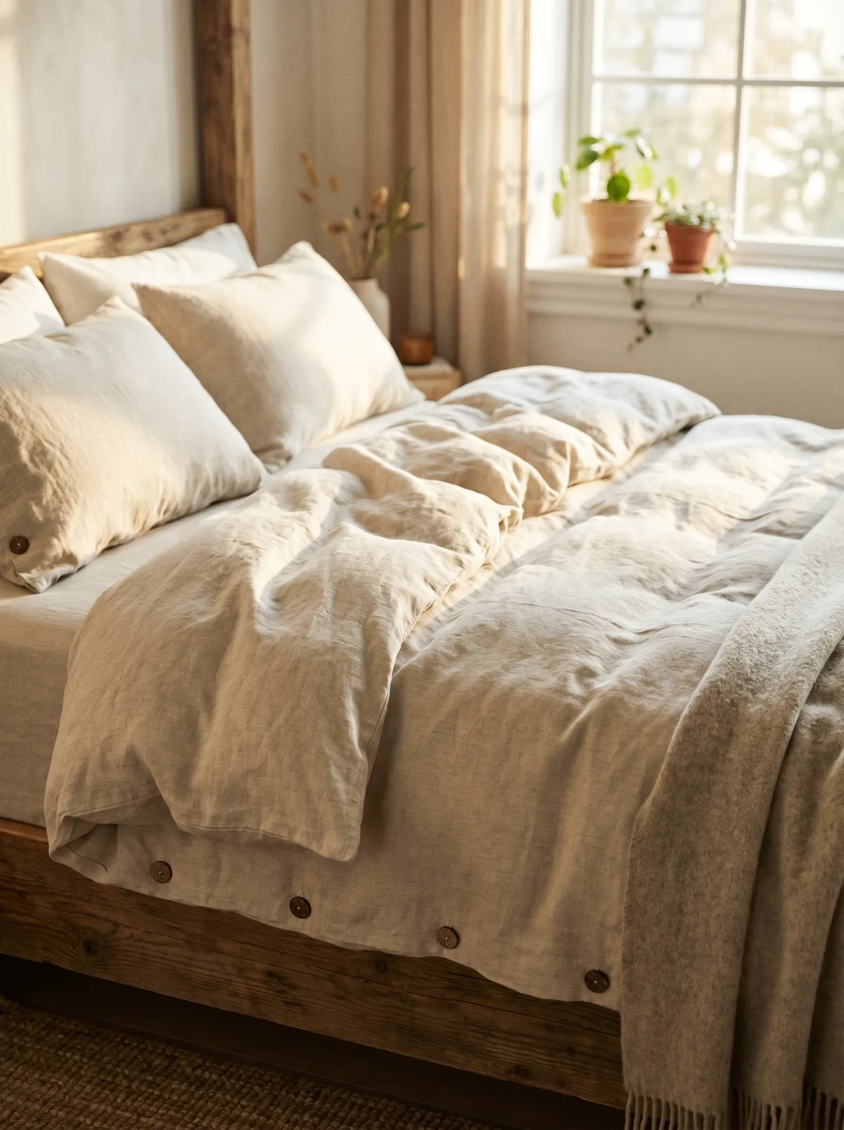Washed Linen Duvet Set